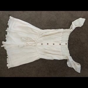 American Eagle Off-White Lace Romper